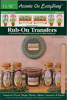 Transferts pour toutes les surfaces Plaid 57062 Rub-On Transfers