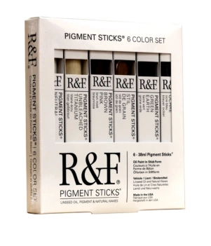 Set 6 Barras de pigmento al óleo Earth Tones R&F 38ml