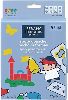 Set gouaches y formas infantil Spoty Lefranc Bourgeois