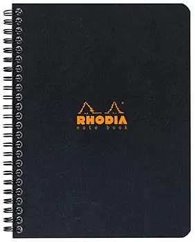Cuaderno Espiral Líneas Naranja Rhodia A5