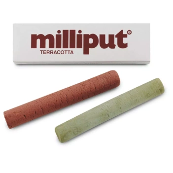 Set 2 barras de pasta de resina Terracotta Milliput 113g
