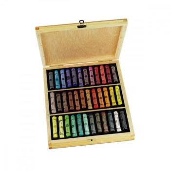 Coffret en Bois 36 Pastels À l'Écu Sennelier 