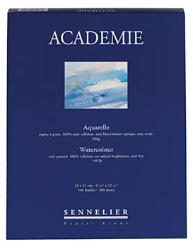 Blocco per Acquerello Academie Sennelier 300 g/m² 24x32 cm