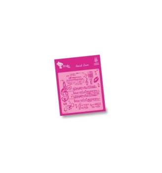 Plantilla de stencil Notas Amelie 30x30cm
