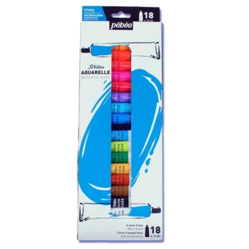 Set 18 Tubos Acuarela Studio Aquarelle Pebeo 12ml