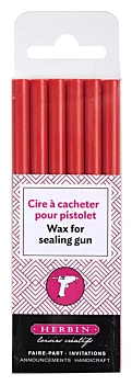J. Herbin Set 6 Siegelwachsriegel Rot 