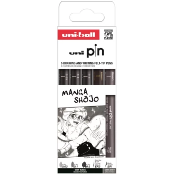 Set de 5 rotuladores Manga Shojo Pin Uni-Ball