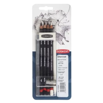 Set de Lápices de Carboncillo Para Técnica Mixta Charcoal Derwent