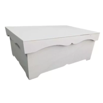 Caja de madera con 6 divisores tapa ondulada Artiwood
