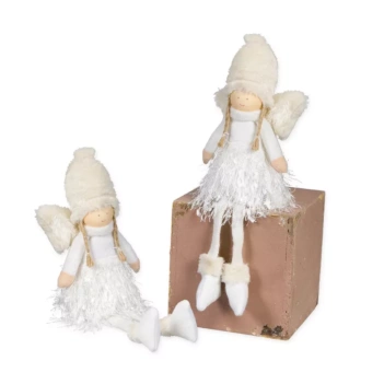 Sitting Angel White Halbach