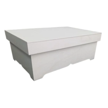 Artiwood Wooden box with 3 dividers with smooth lid Artiwood