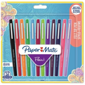 Zestaw 12 markerów Flair Paper Matte