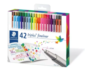Set 6 Rotuladores Fineliner colores Pastel Triplus Staedtler