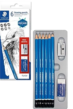 Zestaw 6 ołówków Mars Lumograph Staedtler