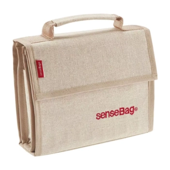 Estuche de tela natural para 24 rotuladores  Sensebag