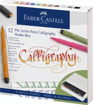 Case 12 Faber Castell długopisy Pitt Kaligrafia