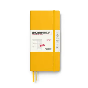 Planificador semanal y cuaderno 2027 punteado girasol tapa dura Leuchtturm1917 B6+xA6