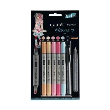 Set 5+1 rotuladores Manga #07 Copic Ciao