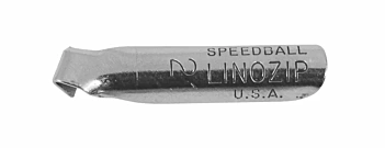 Mała, ukośna końcówka do cięcia linoleum Speedball w kształcie litery V