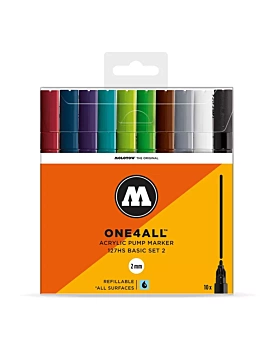 Set de 10 rotuladores Básicos Acrílicos One4all 127HS Molotow