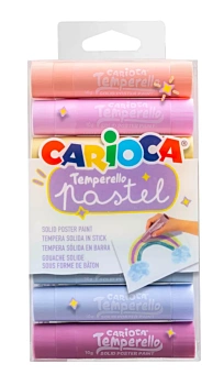 Set de 6 témperas metálicas sólidas Temperello Carioca