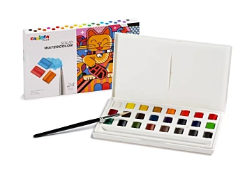 Coffret de 24 aquarelles Carioca plus