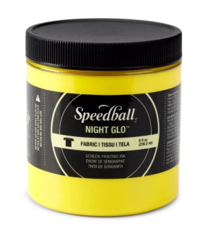 Speedball Screen Printing Ink Fabric Yellow Night Glow 236ml