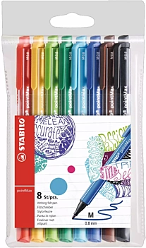 Rotulador puntafina STABILO point 88- Est. Rollerset 30 uds. Incluye 5 colores Neón