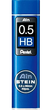 Pack 40 Minas HB AinStein Pentel 0.5mm