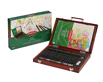 Derwent Academy Wooden Case 24 Colored Pencils 