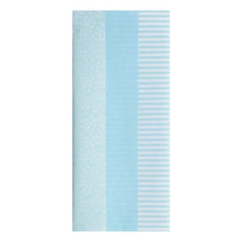 Set 6 Papeles de Seda Surtido Azul Bebé Clairefontaine 50x70cm