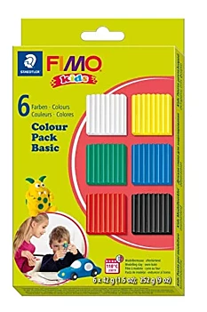 Zestaw 6 kolorów Basic Kids Fimo