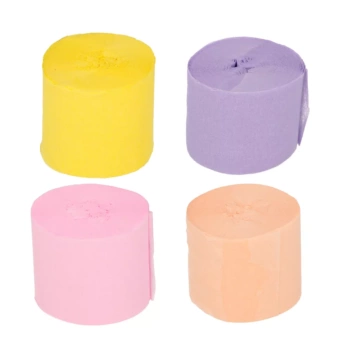 Artemio Set 4 Crepe Paper Rolls Pink and Violet
