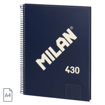 Taccuino blu a quadretti Serie 80H 1918 Milano A4 A4 95g/m².