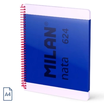 Quaderno a quadretti blu Nata Milan 624 A4 95g/m² blu