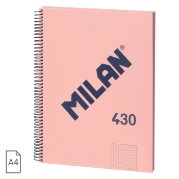 Quaderno a quadretti rosa 80H Milano Serie 1918 A4 95g/m² Quaderno a quadretti rosa
