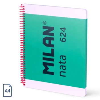 Quaderno a quadretti verde Milano Nata Milano 624 A4 95g/m² (formato A4)