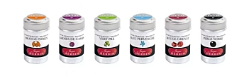 Scatola in metallo con 6 cartucce d'inchiostro J.Herbin da 38 mm