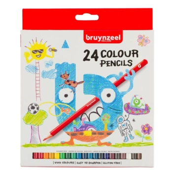 Estuche de 20 Lápices de color Kids Cortos / Gruesos Bruynzeel
