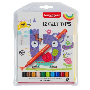 Estuche de 12 Rotuladores Kids Bruynzeel