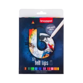 Set 12 Rotuladores Super Point Oscuro Bruynzeel