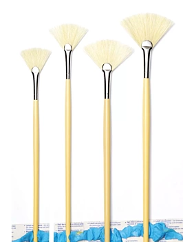 Pincel Cerda Abanico Mango Largo Serie 6089 Isabey