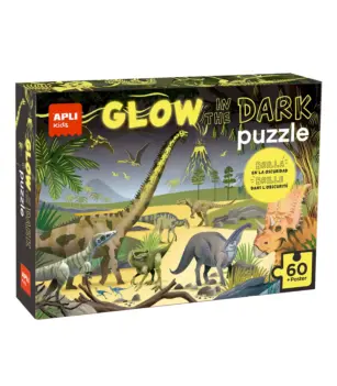 Apli Fluorescent Dinosaur Jigsaw Puzzle