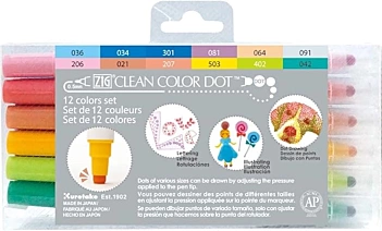 12 feutres Zig Clean Colour Kuretake