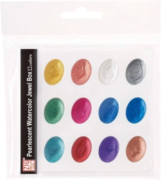 Kuretake Set 12 Jewel Box Zig pearlescent watercolours