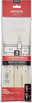 Set 3 Paletinas para gesso y barniz Pebeo