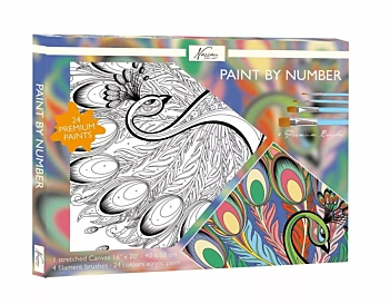 Kit Pintar Por Números Pavo Real Craft Sensations 40x50cm