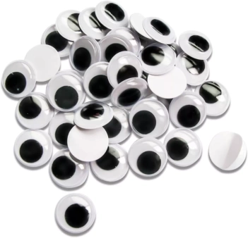 SUPER DEAL **40%** Hobby Time Set 33 Round Movable Eyes 10mm