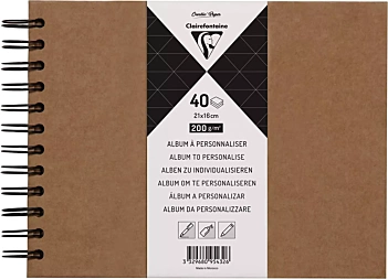 Álbum Kraft Clairefontaine 21x16cm