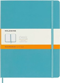 Cuaderno azul zafiro tapa dura cuadrícula Classic Moleskine 11x18cm